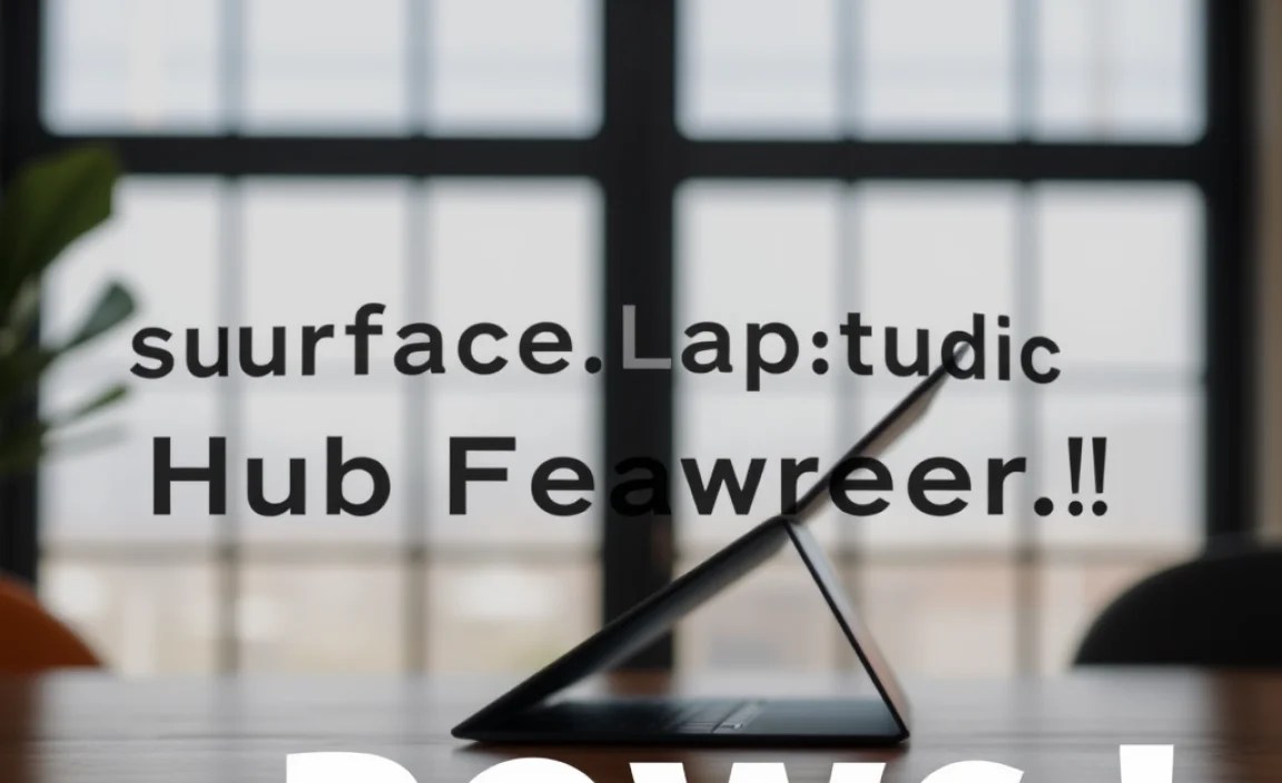 Surface Laptop Studio: Unveiling Hub Features Power!