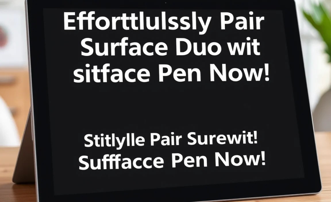 Surface Pen Features and Functions