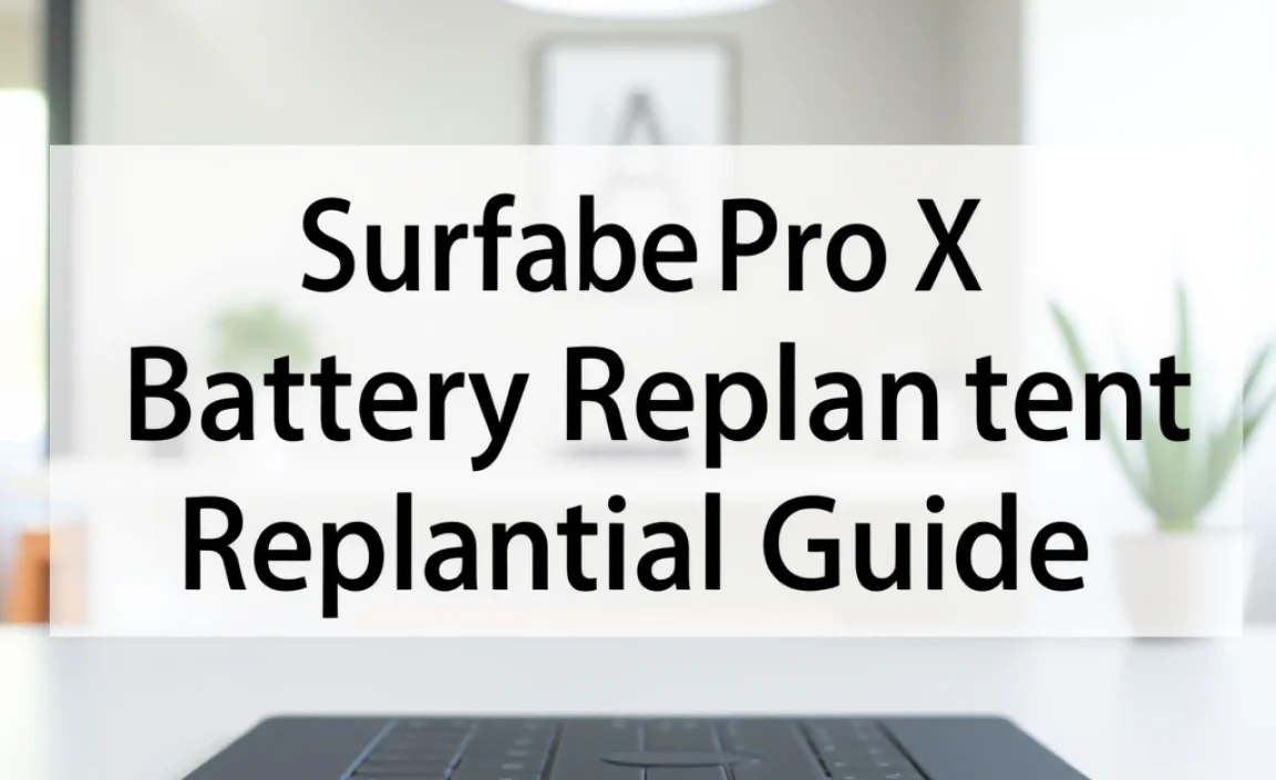 Surface Pro X Battery Replacement: Essential Guide