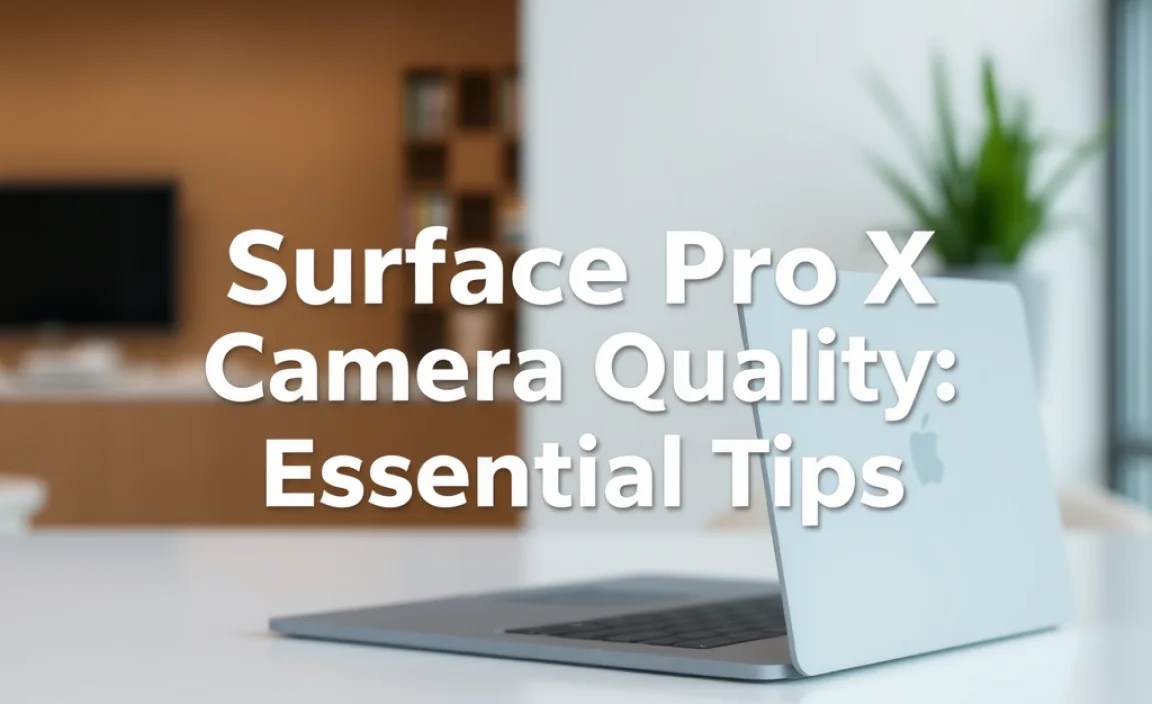 Surface Pro X Camera Quality: Essential Tips
