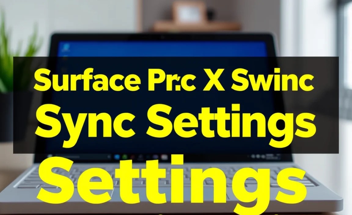 Surface Pro X Cloud Sync Settings: Essential Guide