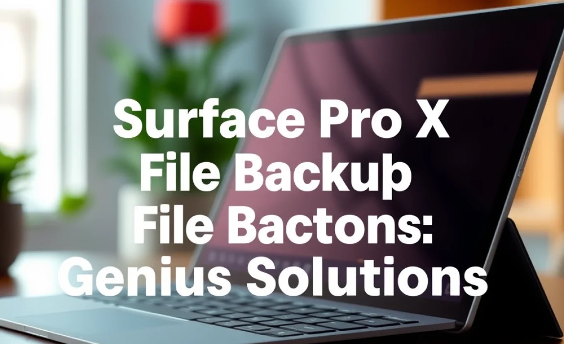 Surface Pro X File Backup Options: Genius Solutions