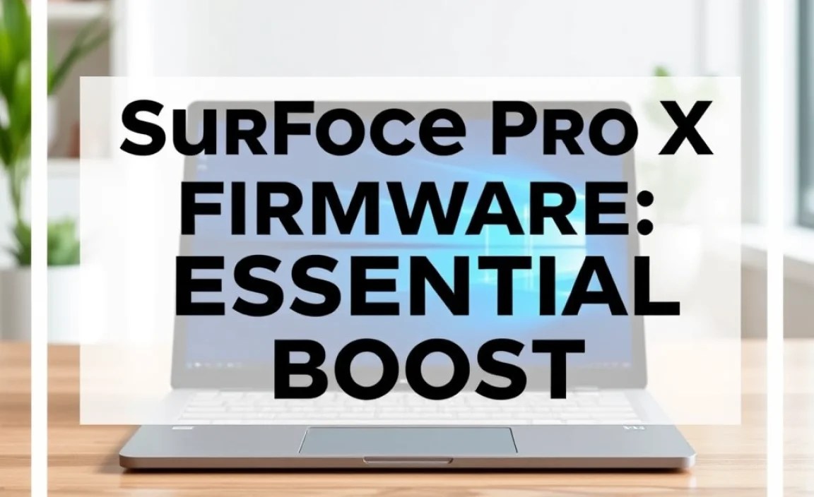 Surface Pro X Firmware Upgrade: Essential Boost