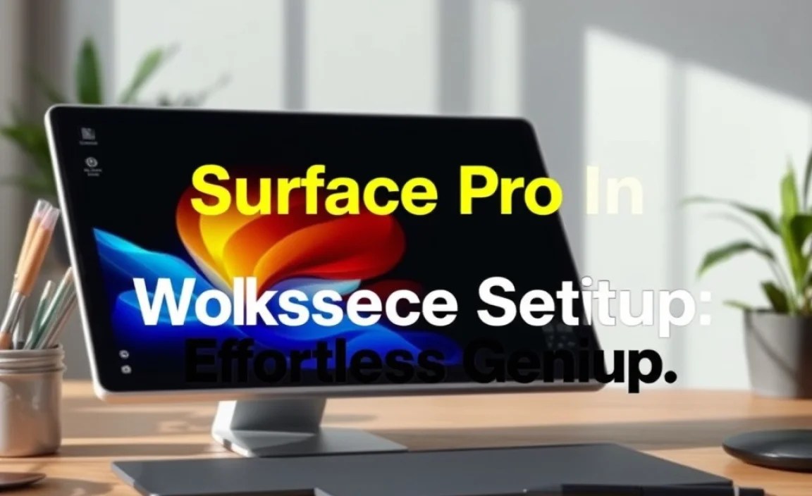Surface Pro X Ink Workspace Setup: Effortless Genius
