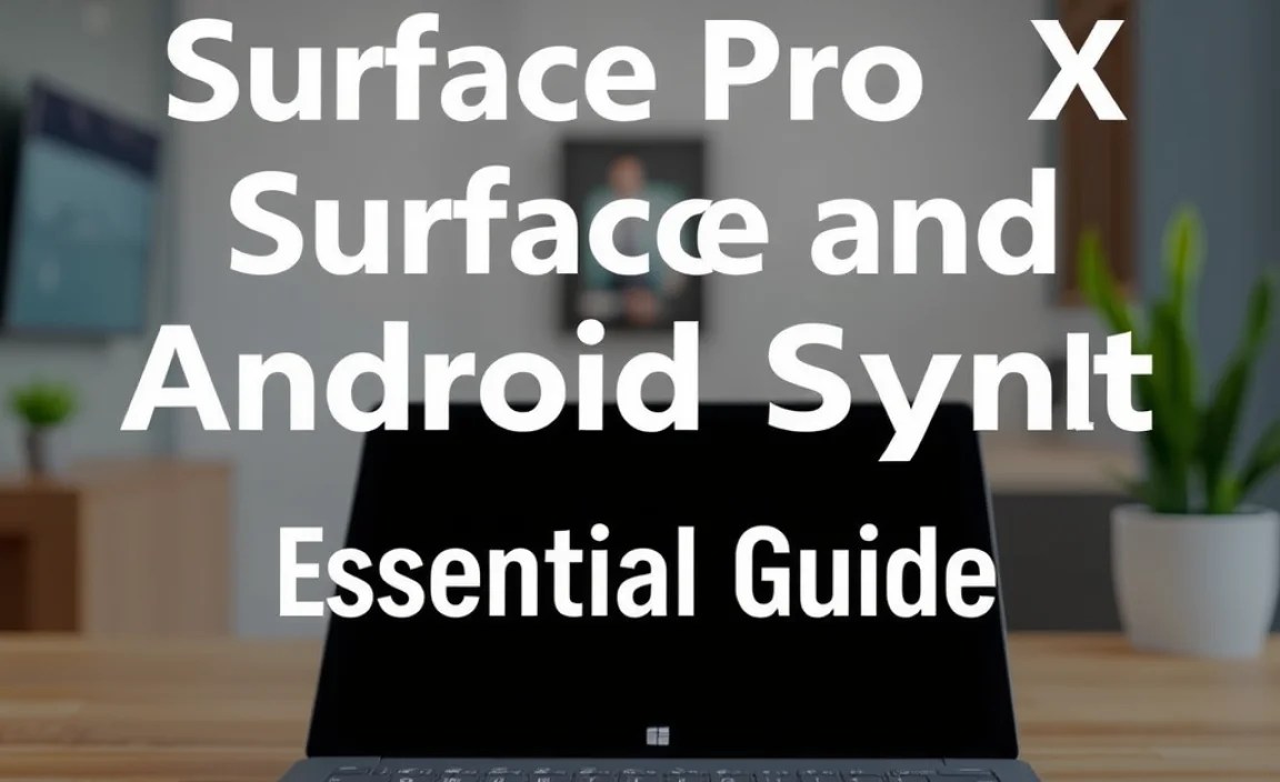 Surface Pro X Surface and Android Sync: Essential Guide