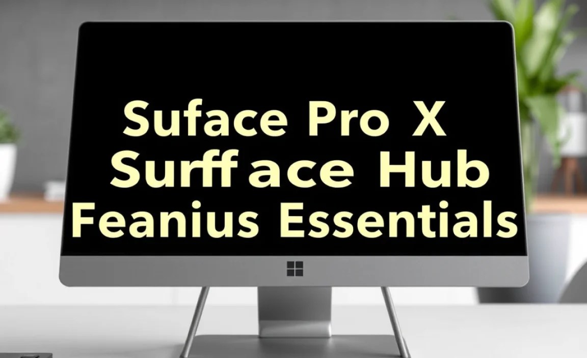Surface Pro X Surface Hub Features: Genius Essentials