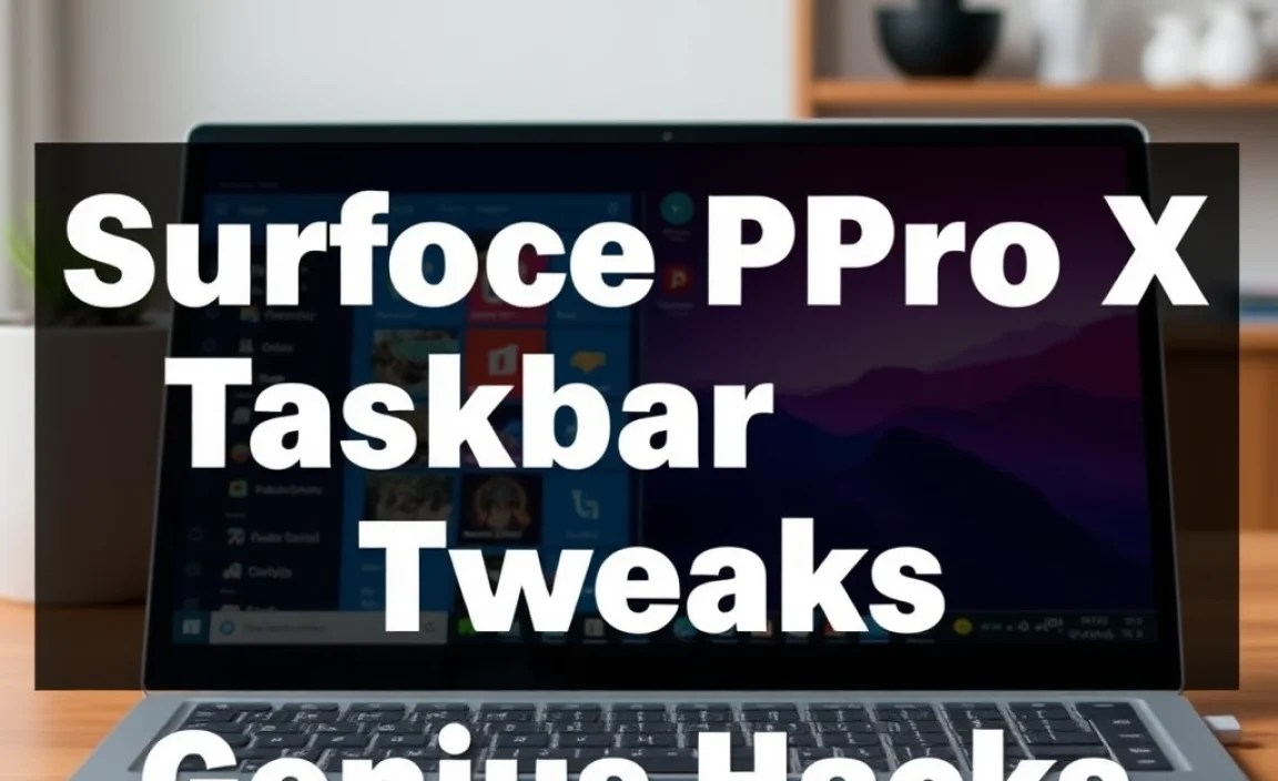 Surface Pro X Taskbar Tweaks: Genius Hacks