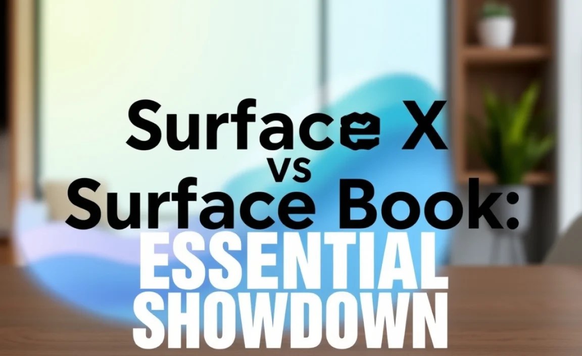 Surface Pro X vs Surface Book: Essential Showdown