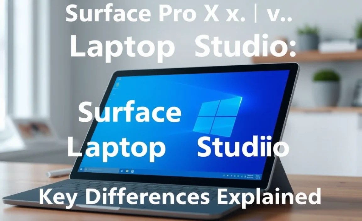 Surface Pro X vs. Surface Laptop Studio: Key Differences Explained