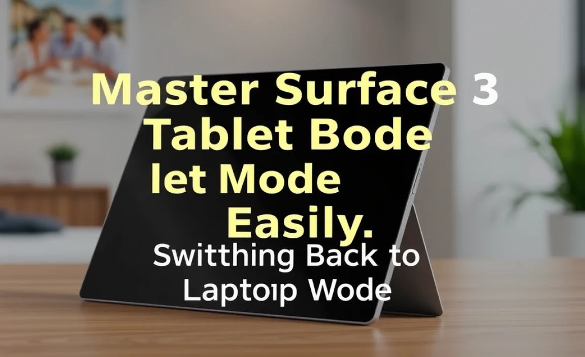 Switching Back to Laptop Mode