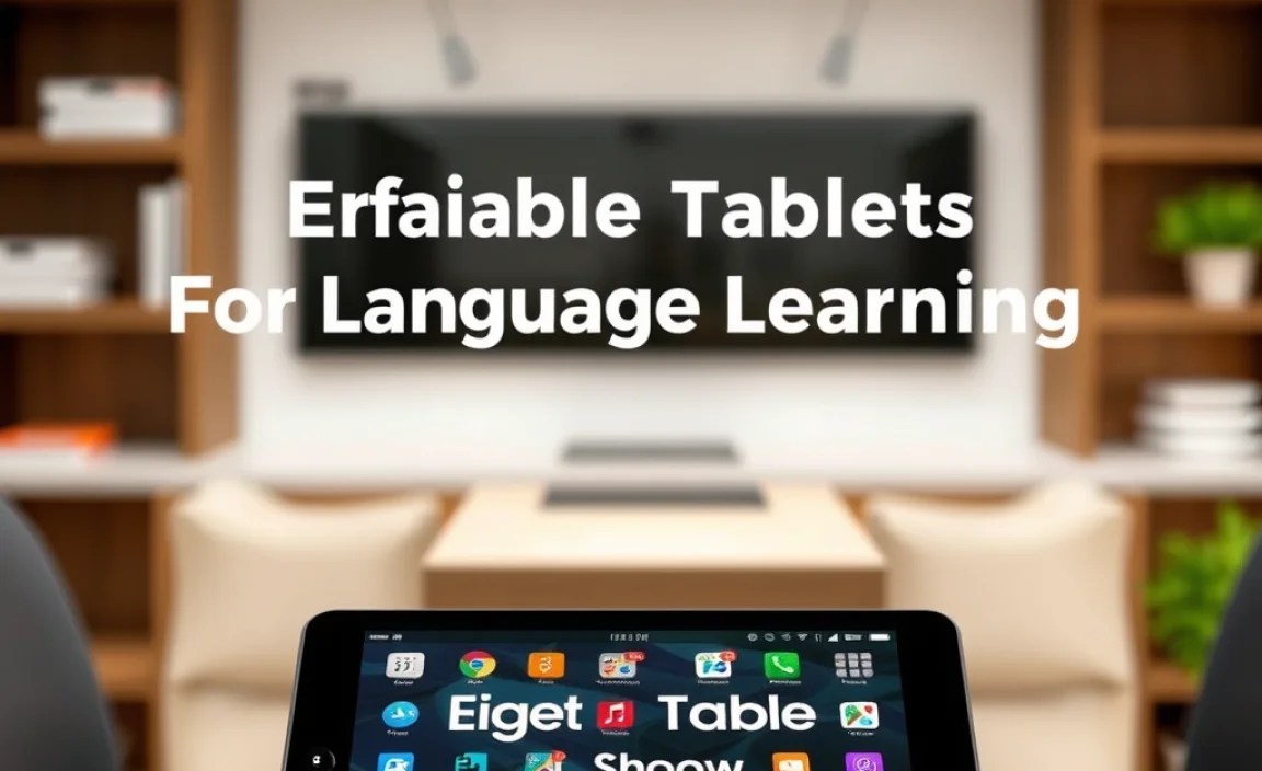 Table: Budget Tablet Showdown for Language Learners (Example Models)