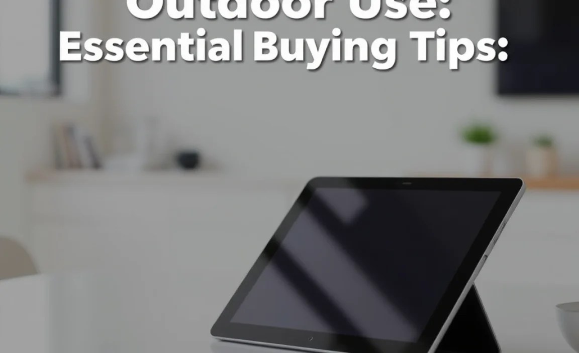 Table: Comparing Tablet Types for Outdoor Use