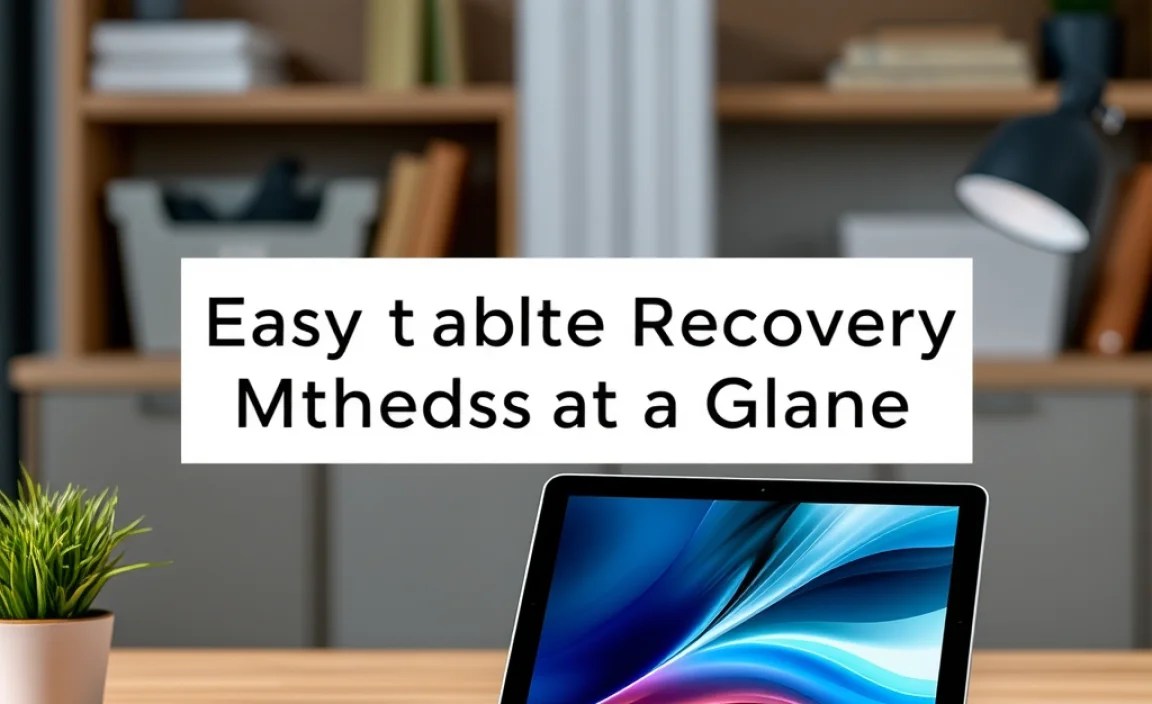Table: iPad Data Recovery Methods at a Glance