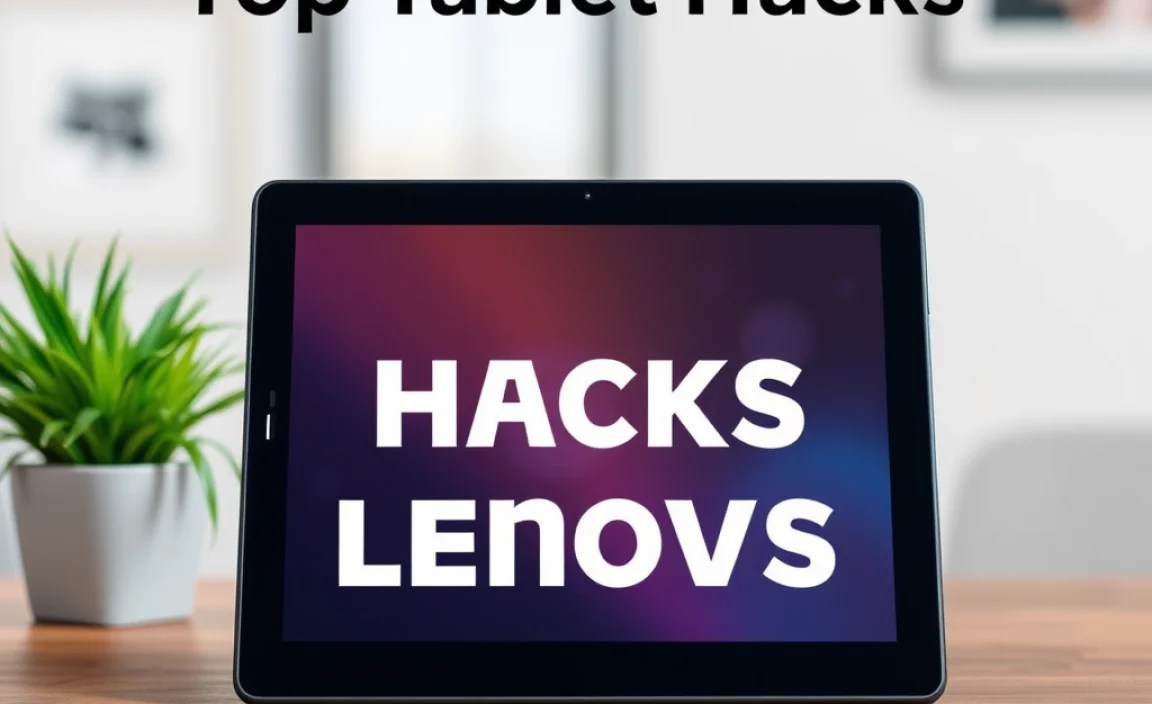 Table: Lenovo Tablet Features &amp; Hack Relevance