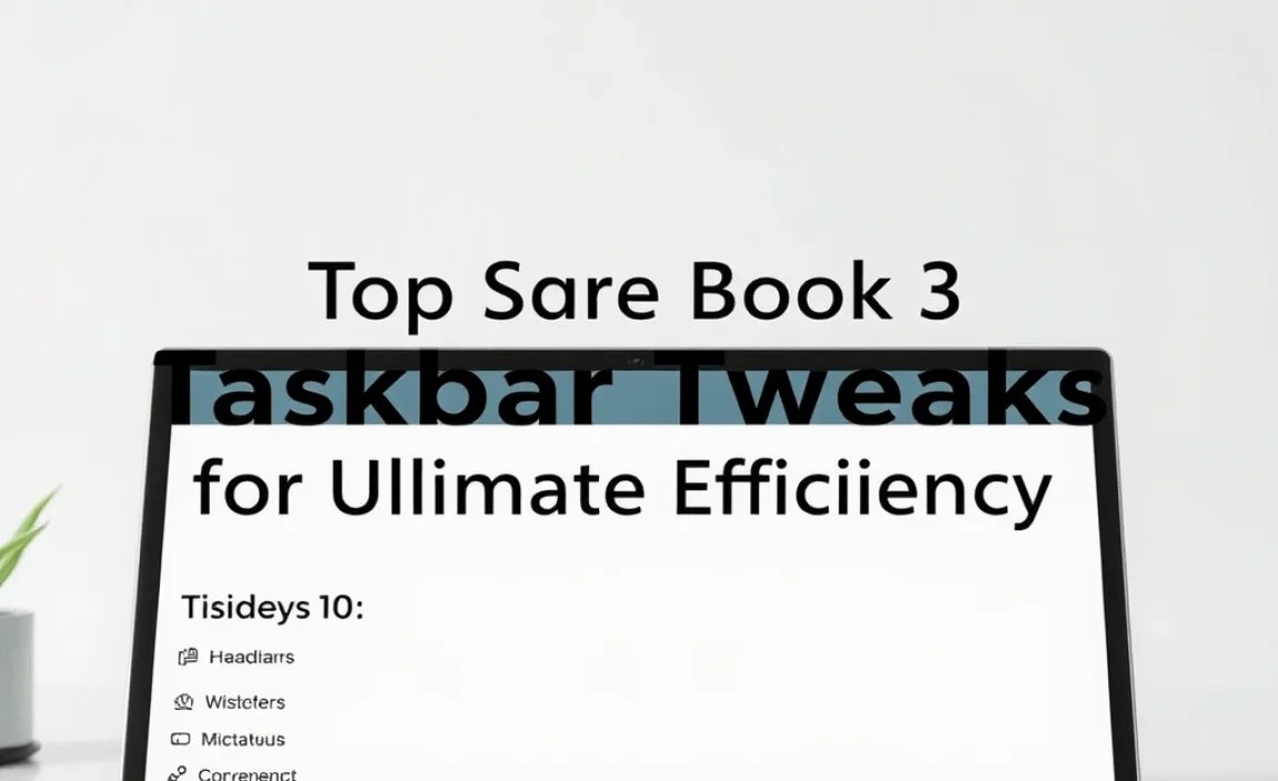 Table Of Taskbar Features
