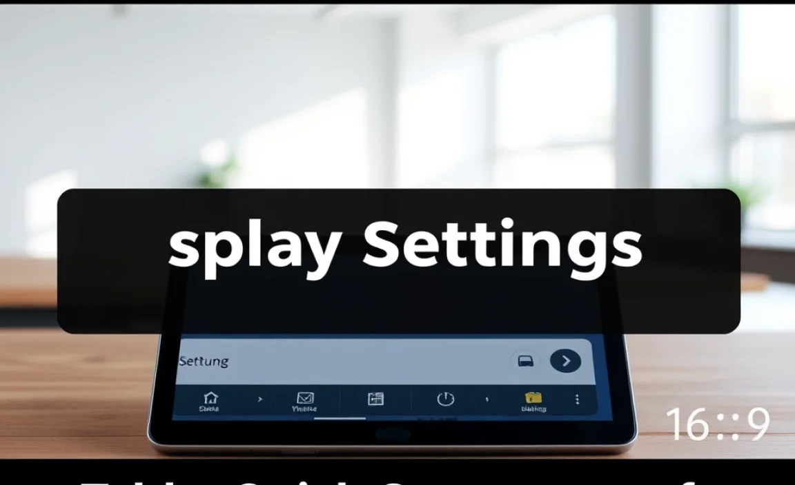 Table: Quick Comparison of Key Display Settings