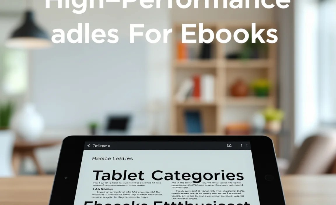 Tablet Categories for Ebook Enthusiasts