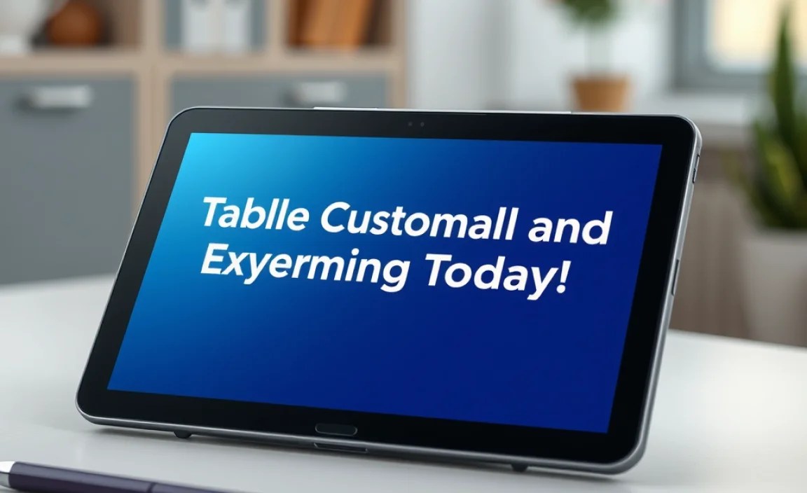 Tablet Customization and Personalization