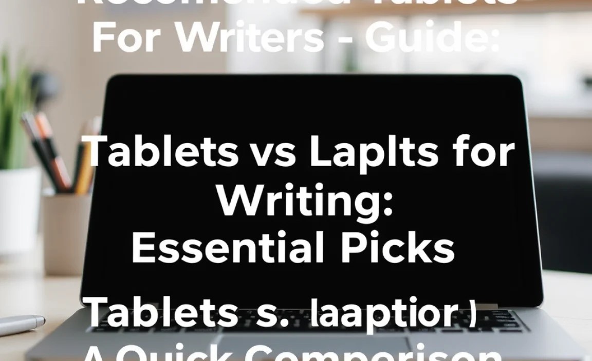 Tablets vs. Laptops for Writing: A Quick Comparison