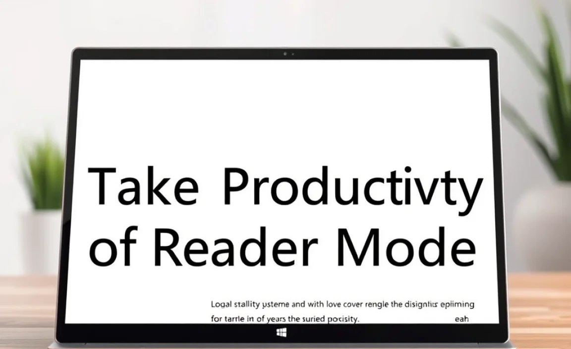 Take Advantage of Reader Mode