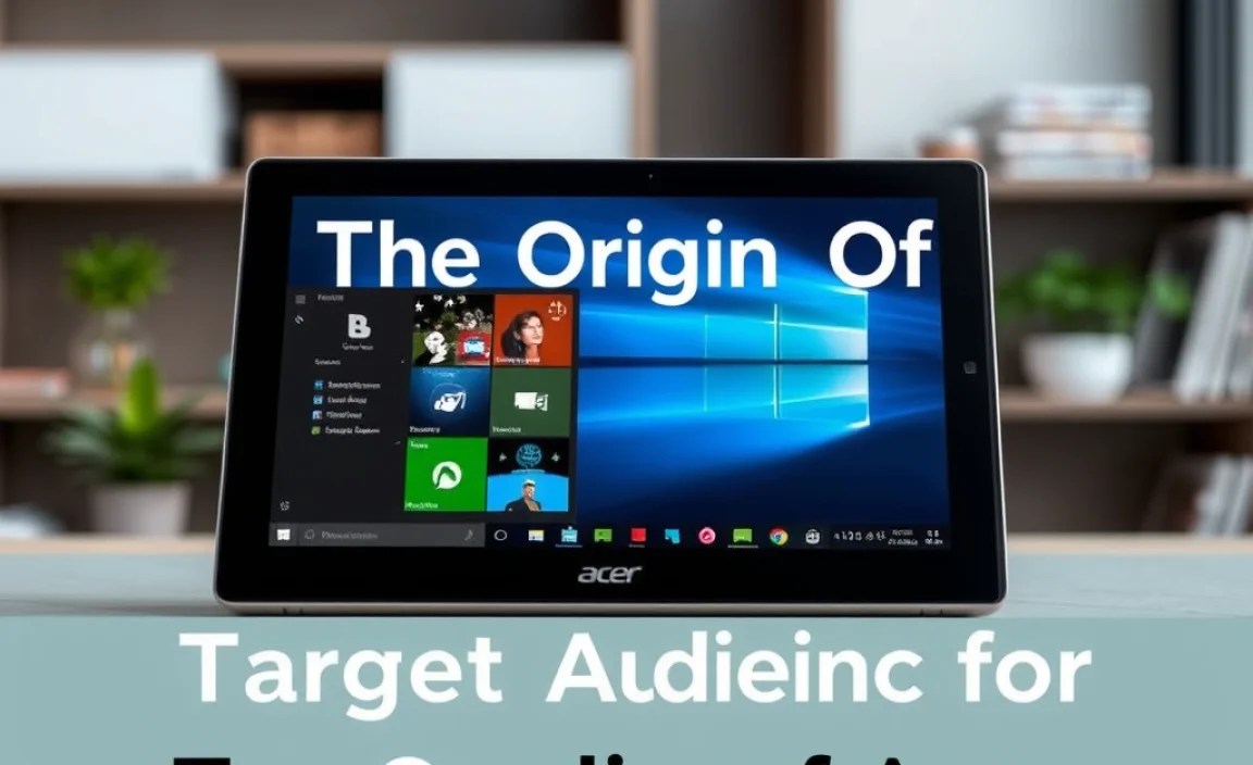 Target Audience for Acer Windows Tablets
