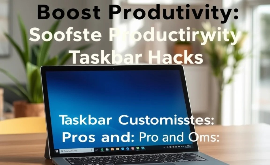 Taskbar Customization: Pros and Cons