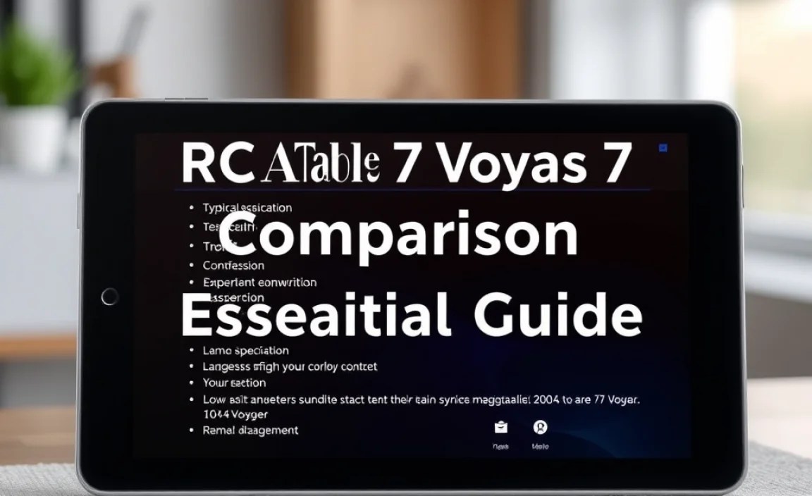 Technical Specifications Breakdown (Typical RCA Tablet 7 Voyager)