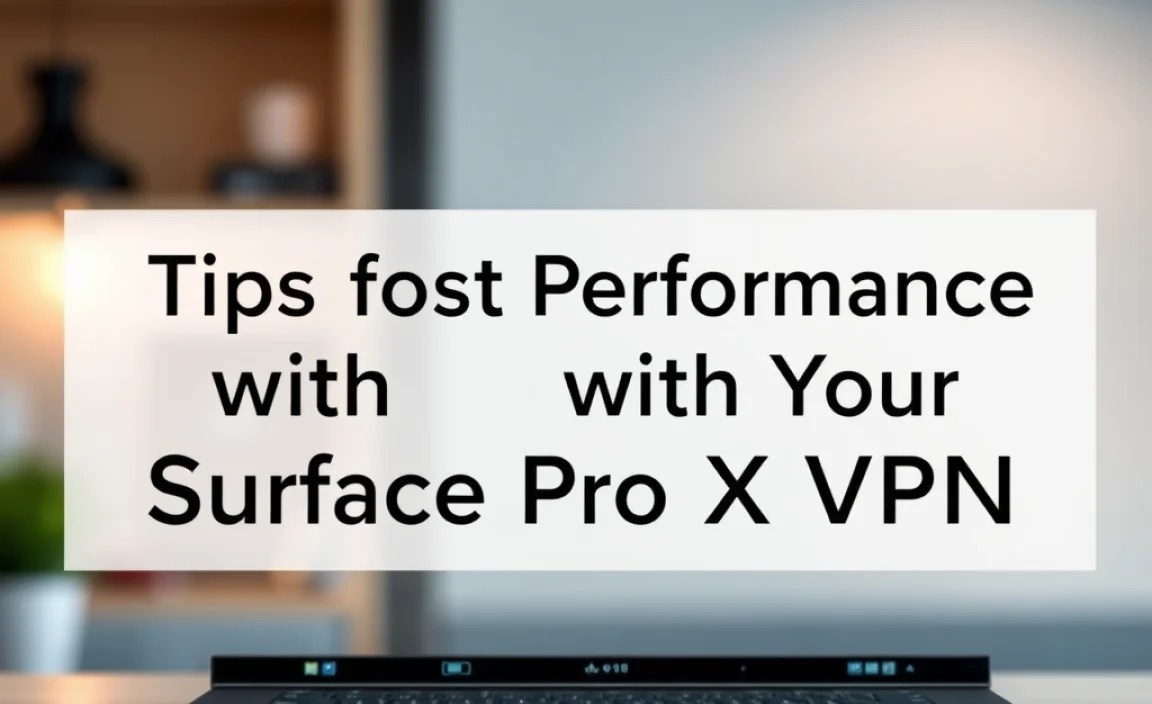 Tips for Best Performance with Your Surface Pro X VPN