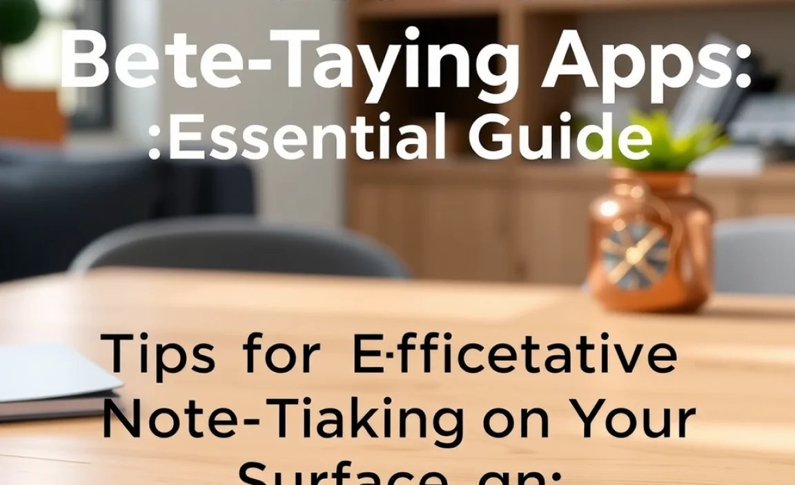 Tips for Effective Note-Taking on Your Surface Go 3
