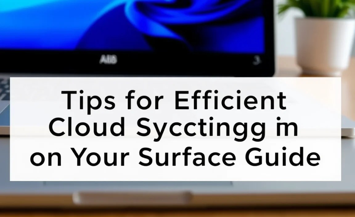 Tips for Efficient Cloud Syncing on Your Surface Go 3