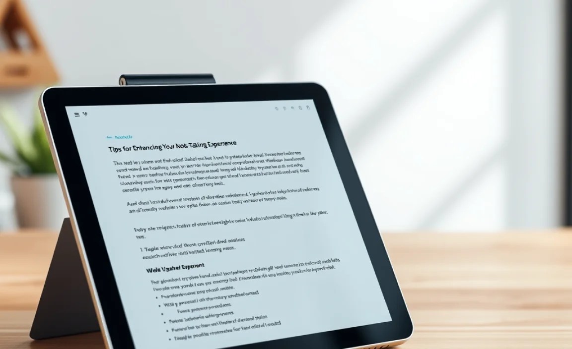 Tips for Enhancing Your Note-Taking Experience