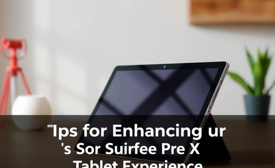 Tips for Enhancing Your Surface Pro X Tablet Experience