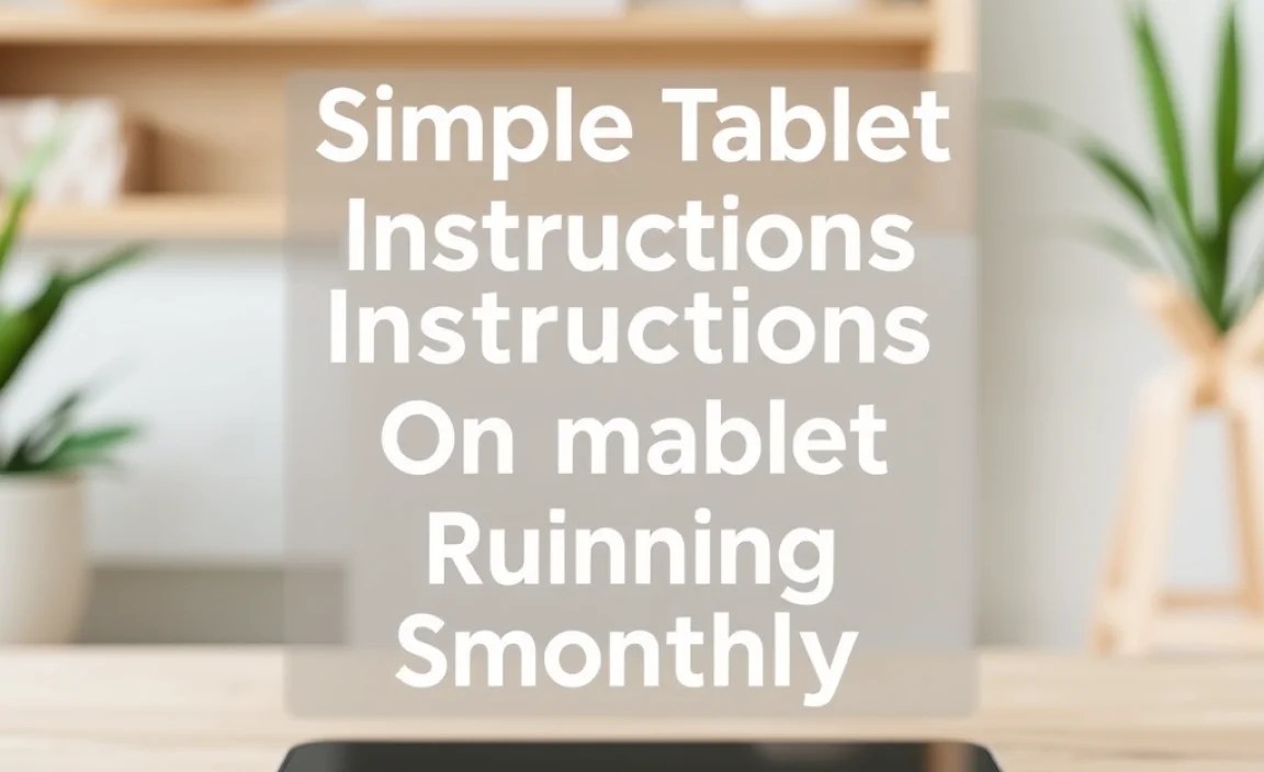 Tips for Keeping Your Tablet Running Smoothly