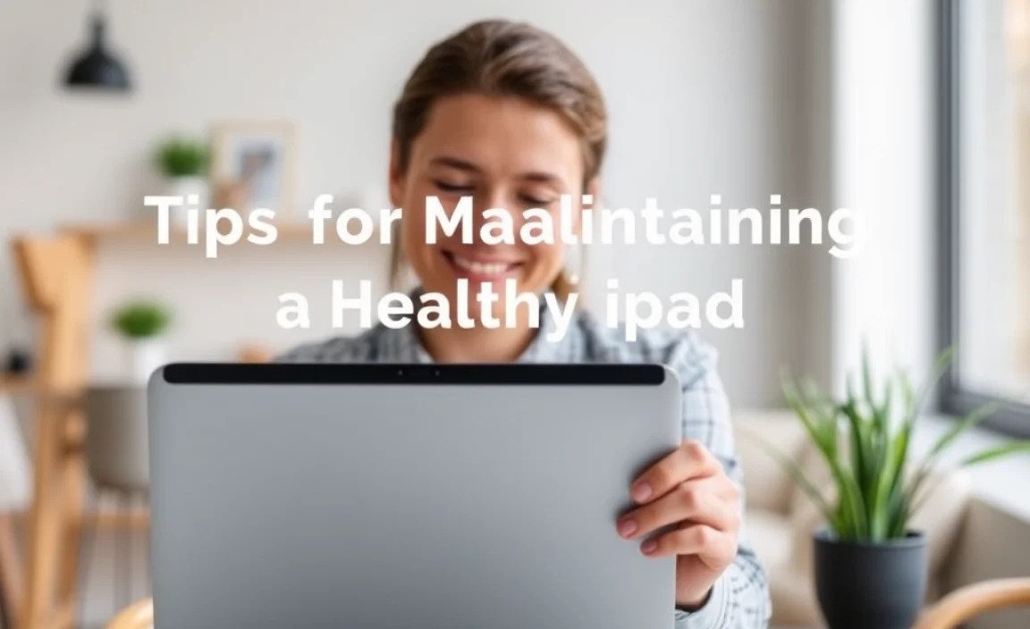 Tips for Maintaining a Healthy iPad