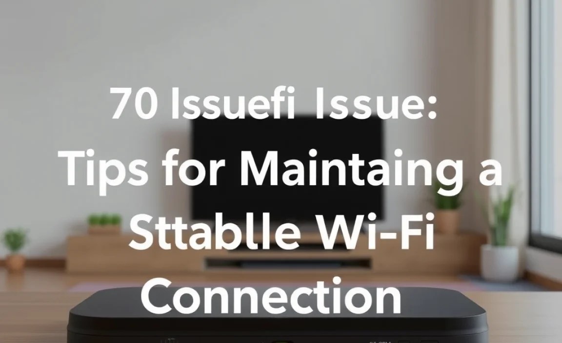 Tips for Maintaining a Stable Wi-Fi Connection