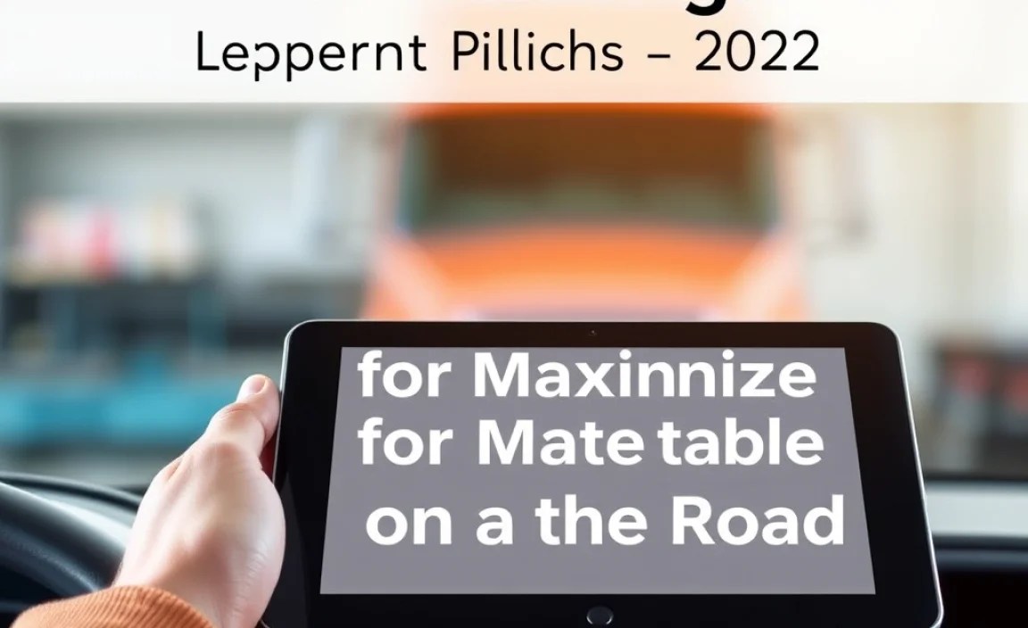 Tips for Maximizing Tablet Use on the Road