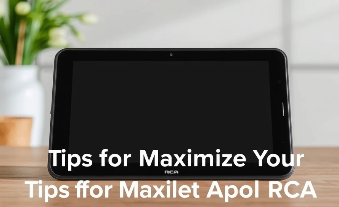 Tips for Maximizing Your RCA Tablet Apollo Experience