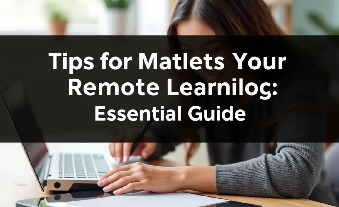 Tips for Maximizing Your Tablet for Remote Learning