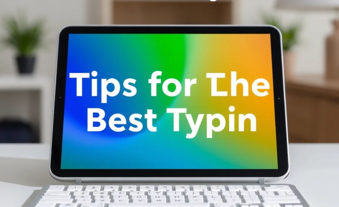 Tips for the Best Typing Experience