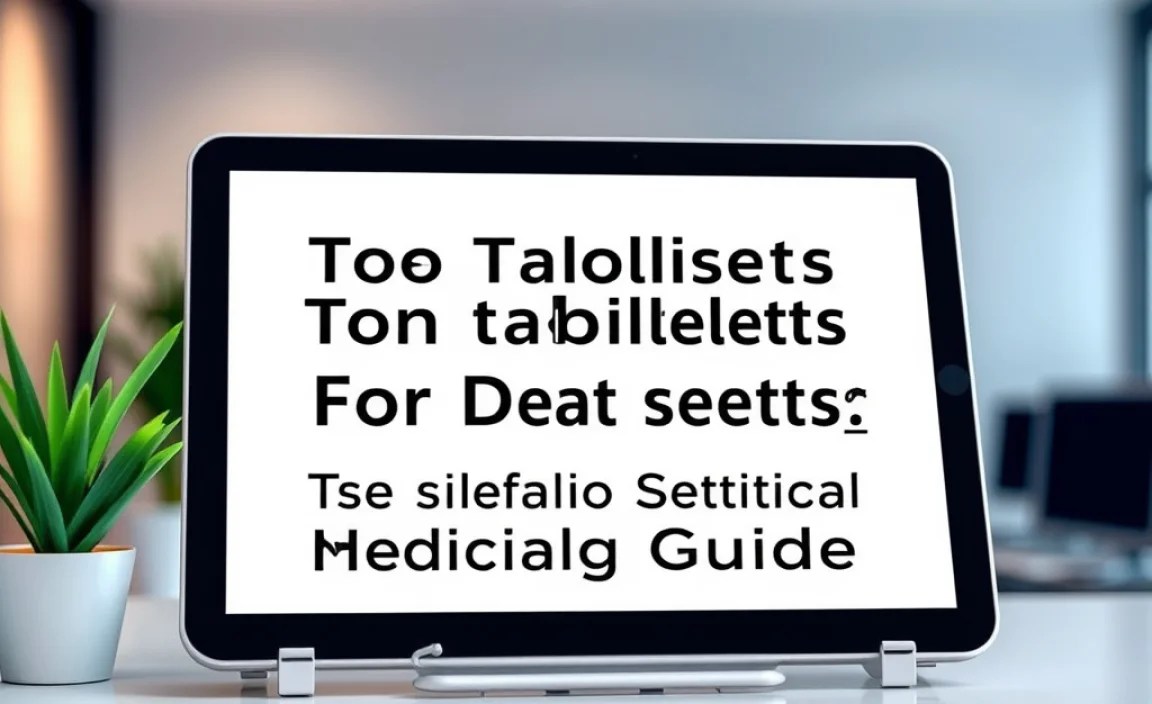 Tips for Using Tablets in a Medical Setting