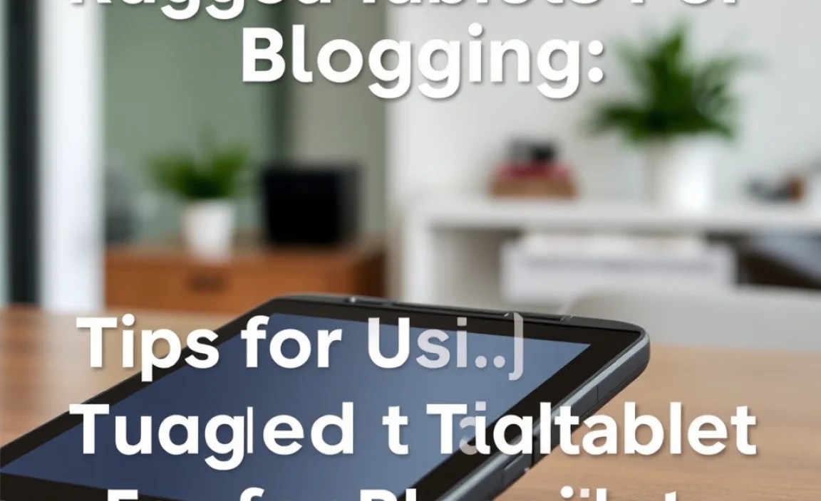 Tips for Using Your Rugged Tablet for Blogging