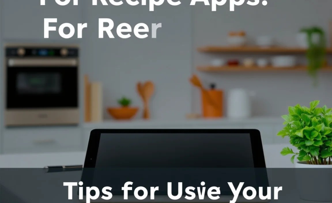 Tips for Using Your Tablet in the Kitchen