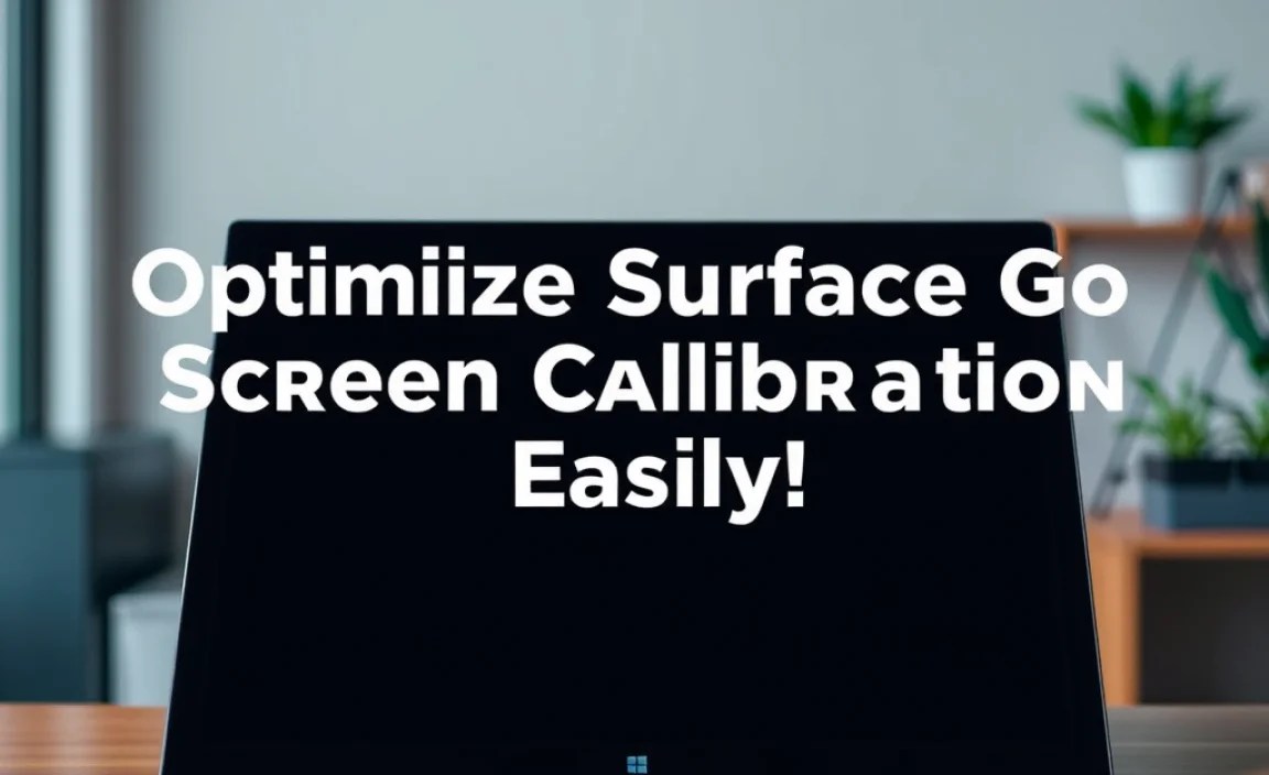 Tools for Surface Go Screen Calibration