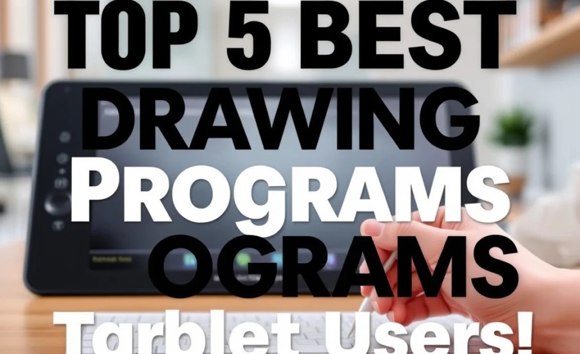 Top 5 Best Drawing Programs For Huion Tablet Users!