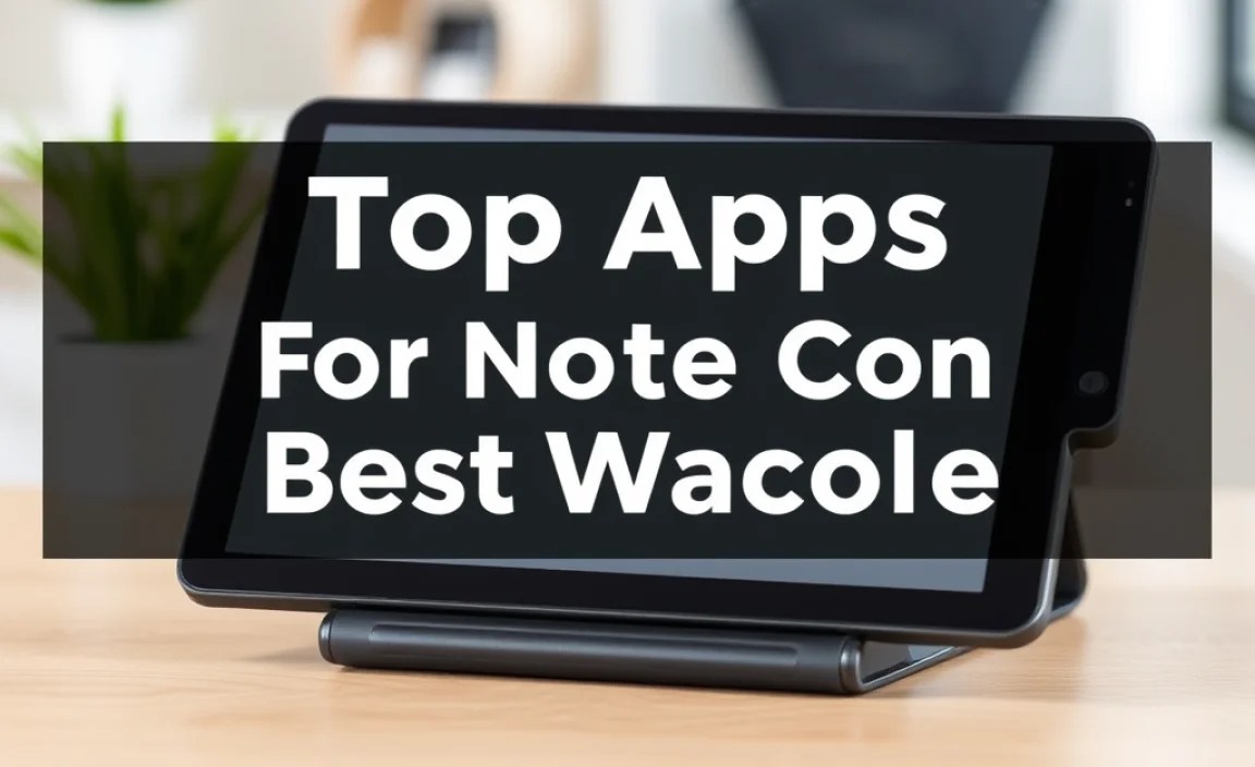 Top Apps For Notes On Best Wacom Tablet