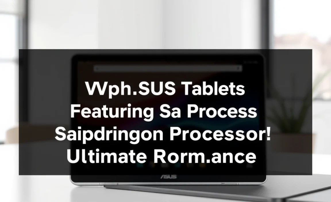 Top ASUS Tablets Featuring Snapdragon Processors