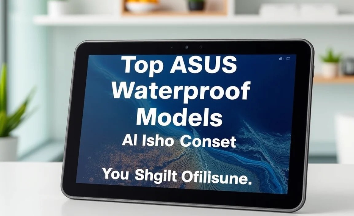 Top ASUS Waterproof Tablet Models