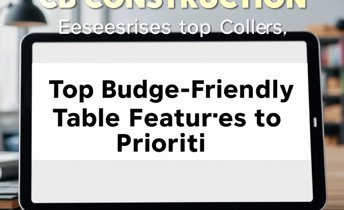 Top Budget-Friendly Tablet Features to Prioritize