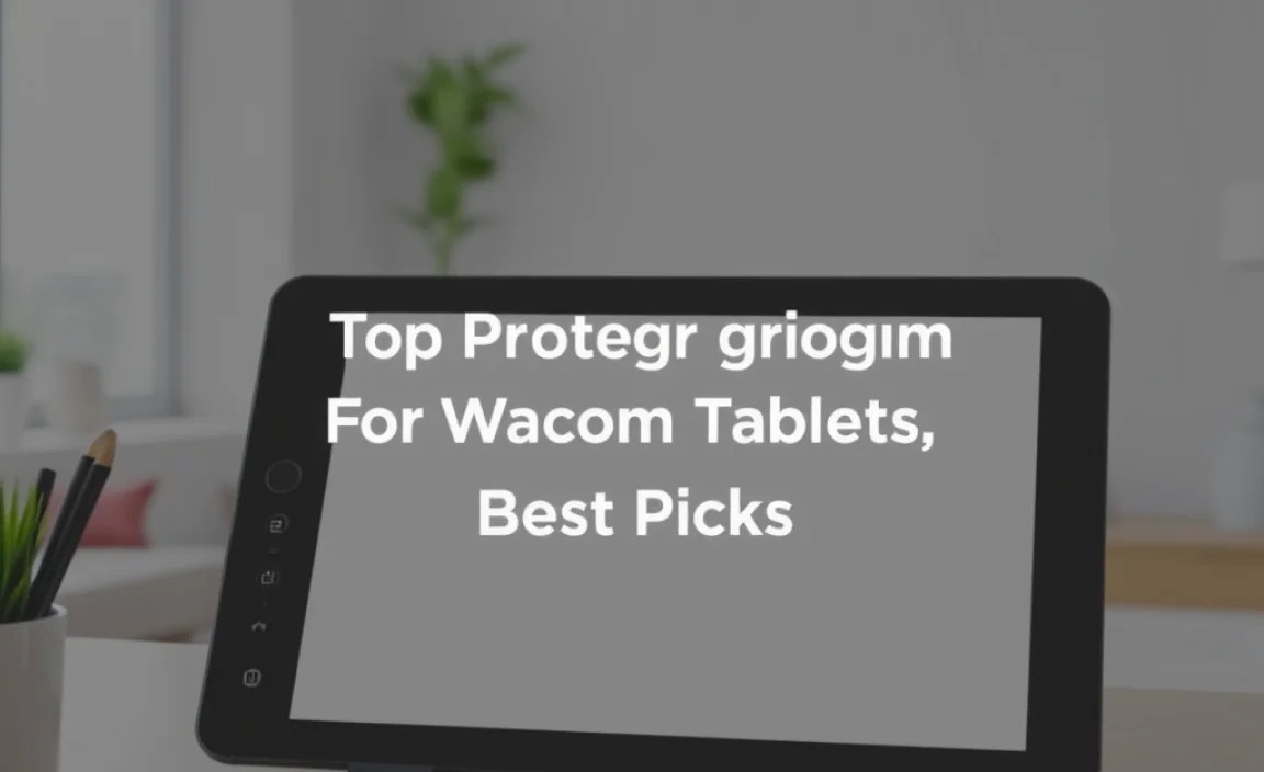 Top Drawing Program For Wacom Tablets: Best Picks