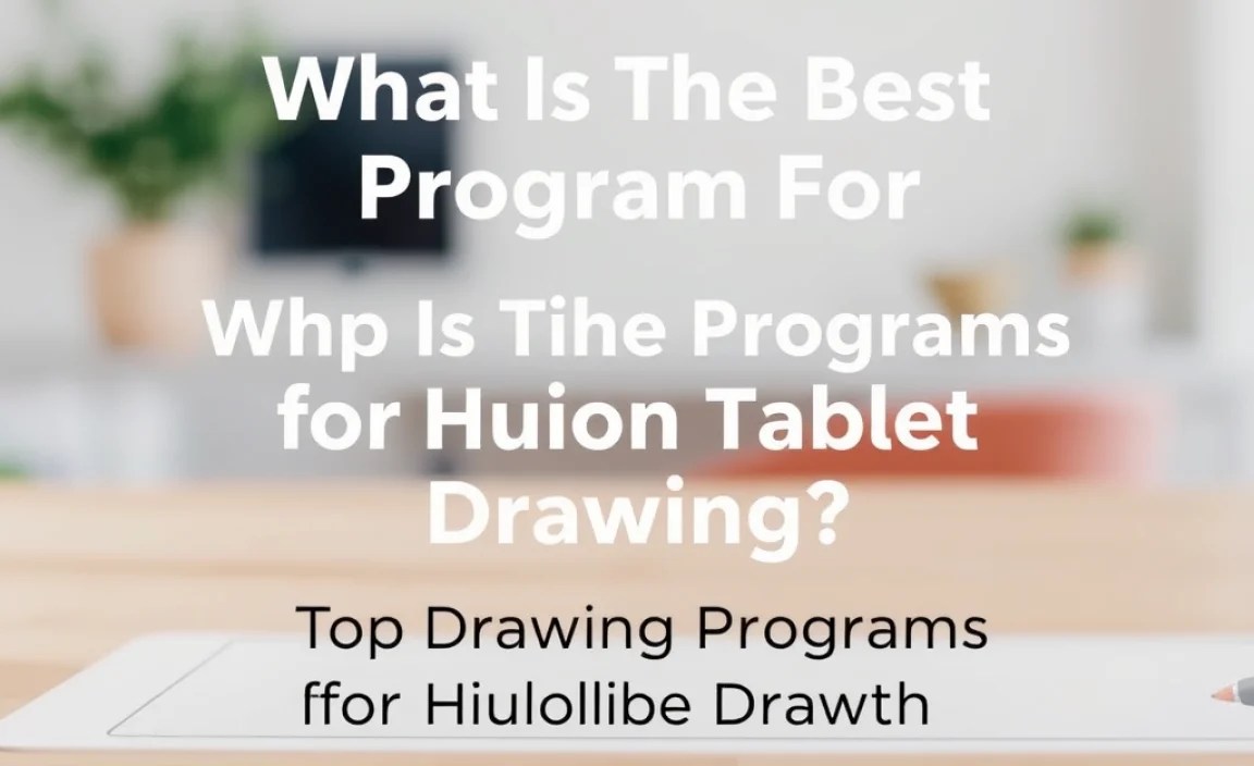 Top Drawing Programs for Huion Tablets